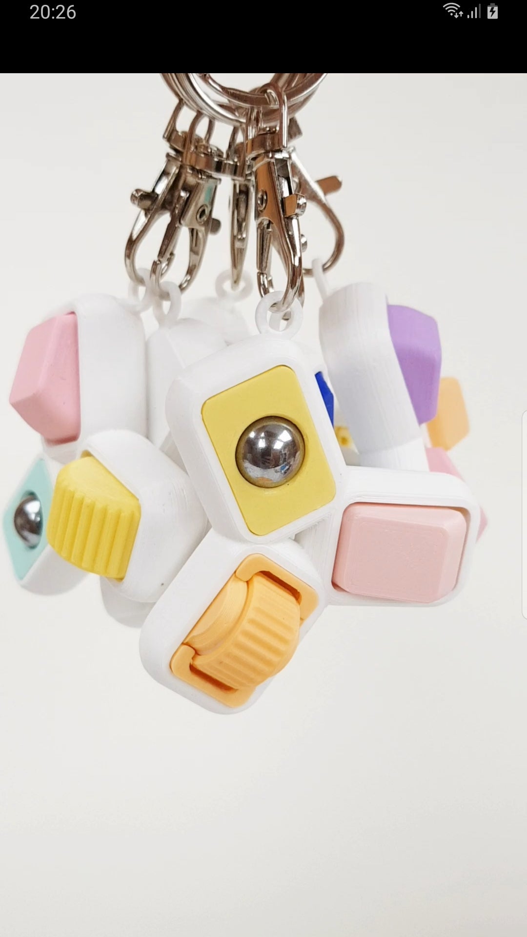 Roller Trio Keyring