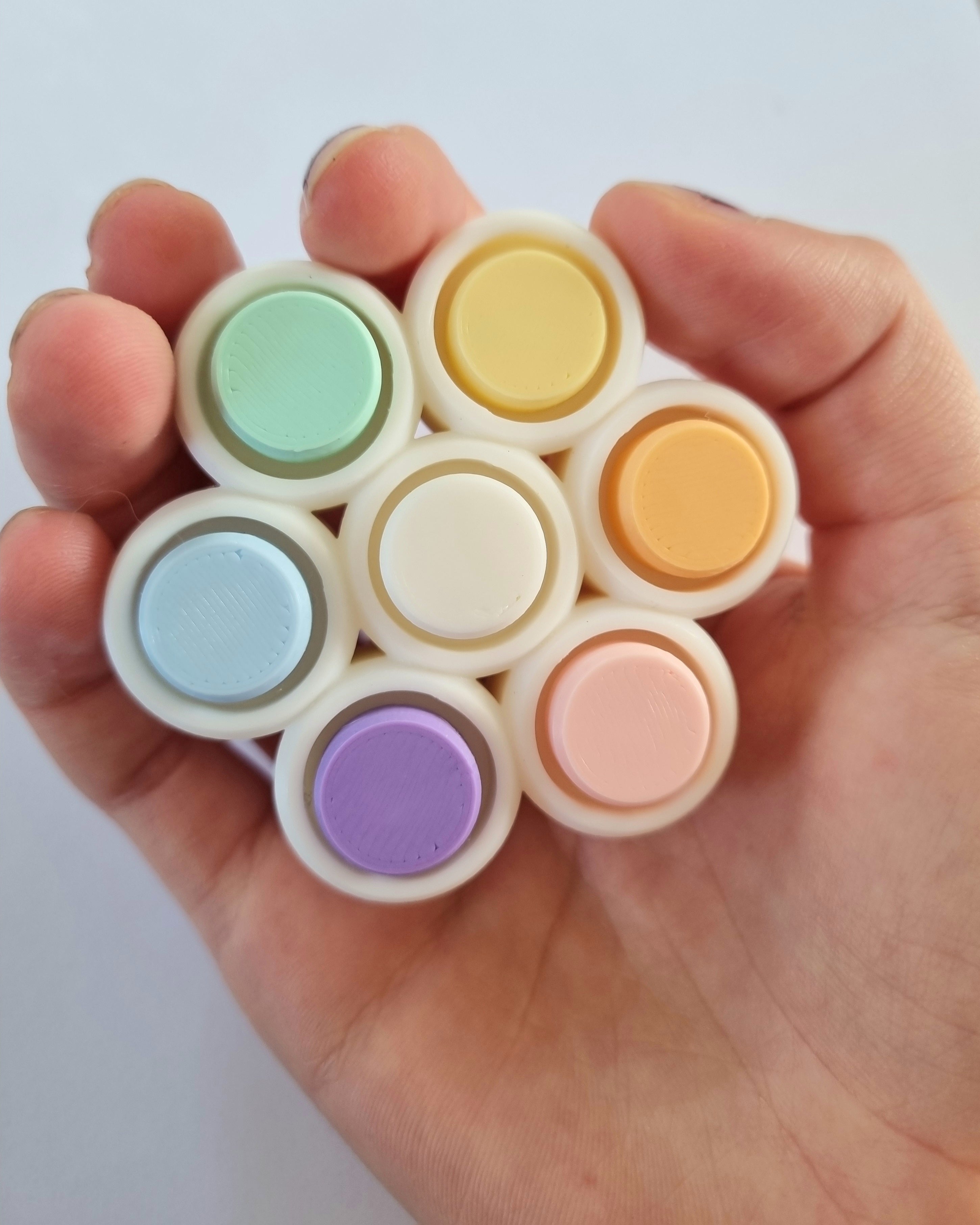 Rainbow Button Cluster - Fidgets by Amelie