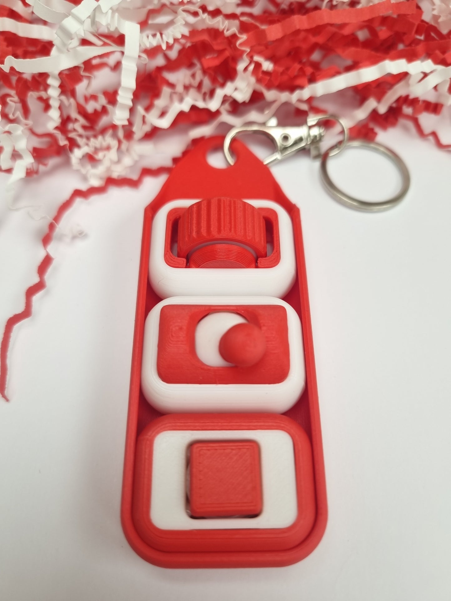 Candy Cane Fidgets: 3 Fidgets +  Holder Bundle