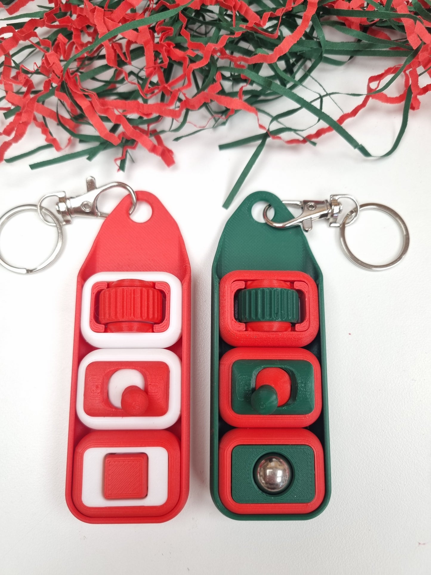 Candy Cane Fidgets: 3 Fidgets +  Holder Bundle