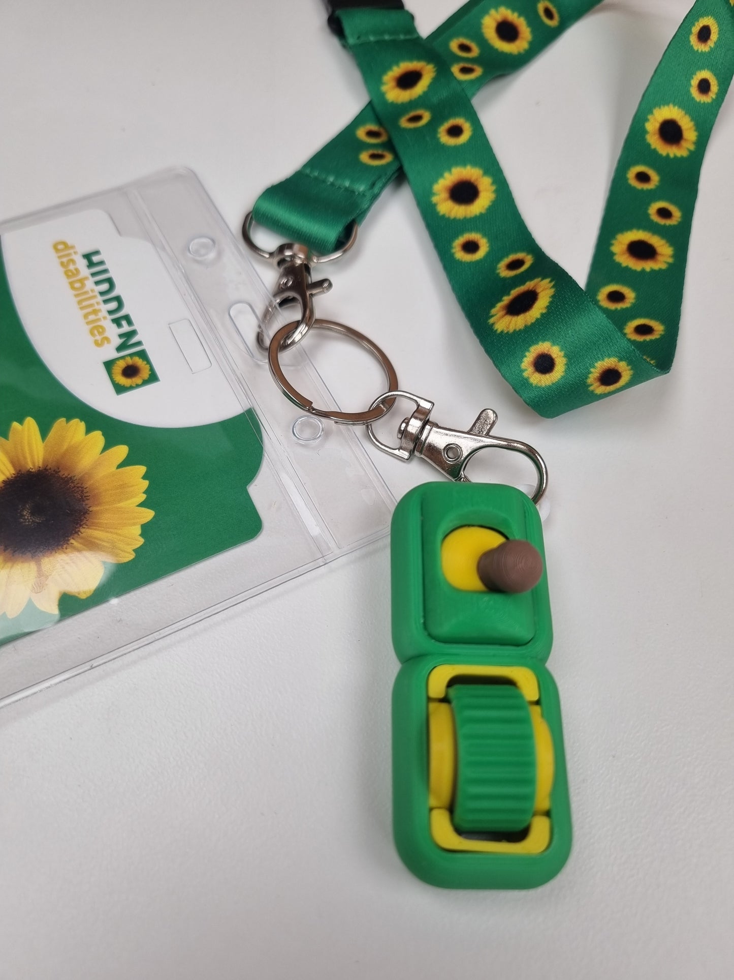 Duo Keychain - sunflower colours available