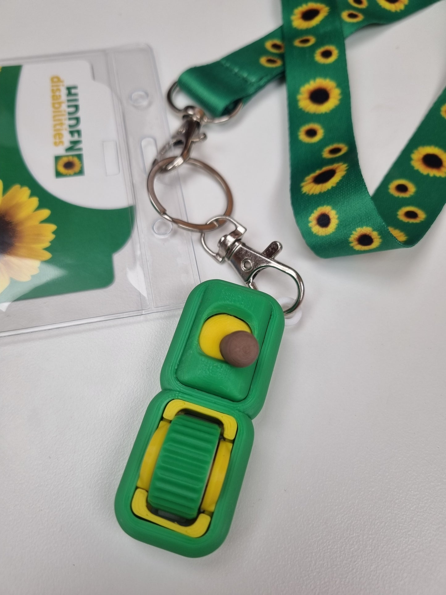 Duo Keychain - sunflower colours available