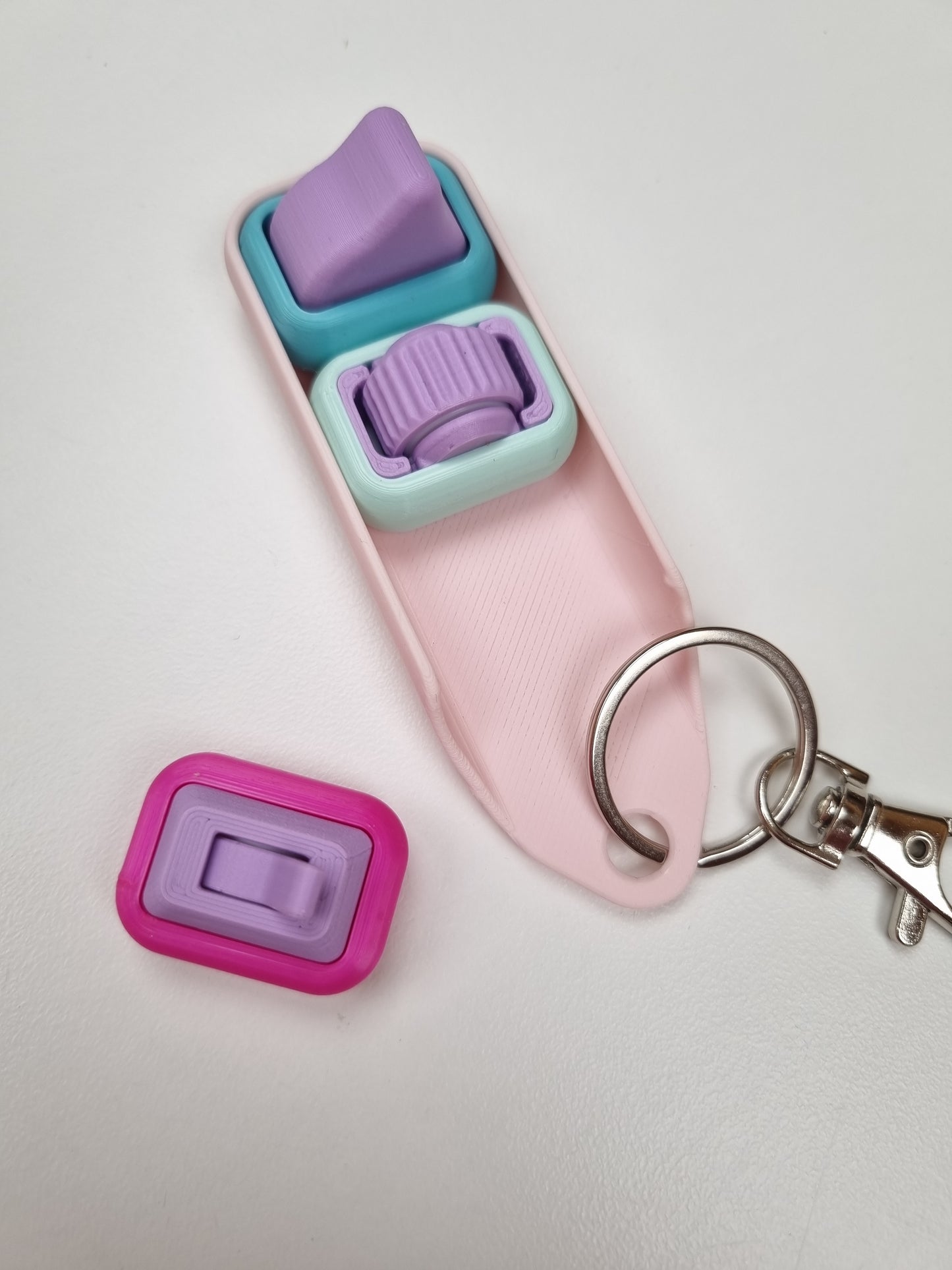 BLACK FRIDAY SALE - Nano Keychain with 3 fidgets