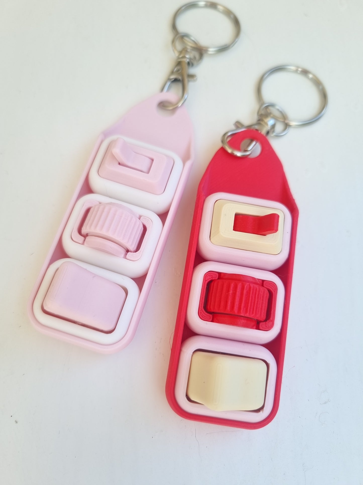 Nano Keychain with 3 fidgets