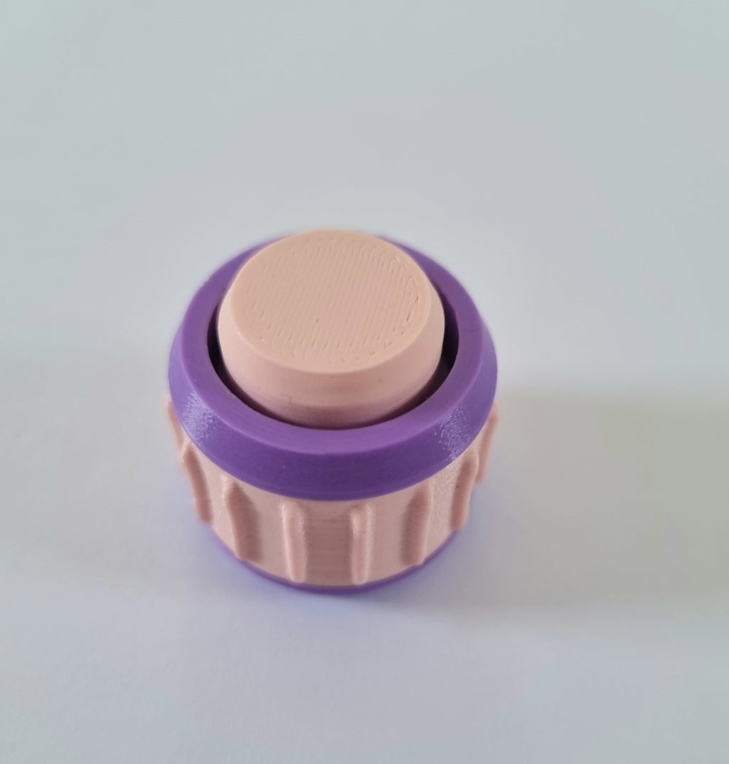 Pink & Lilac Textured Button
