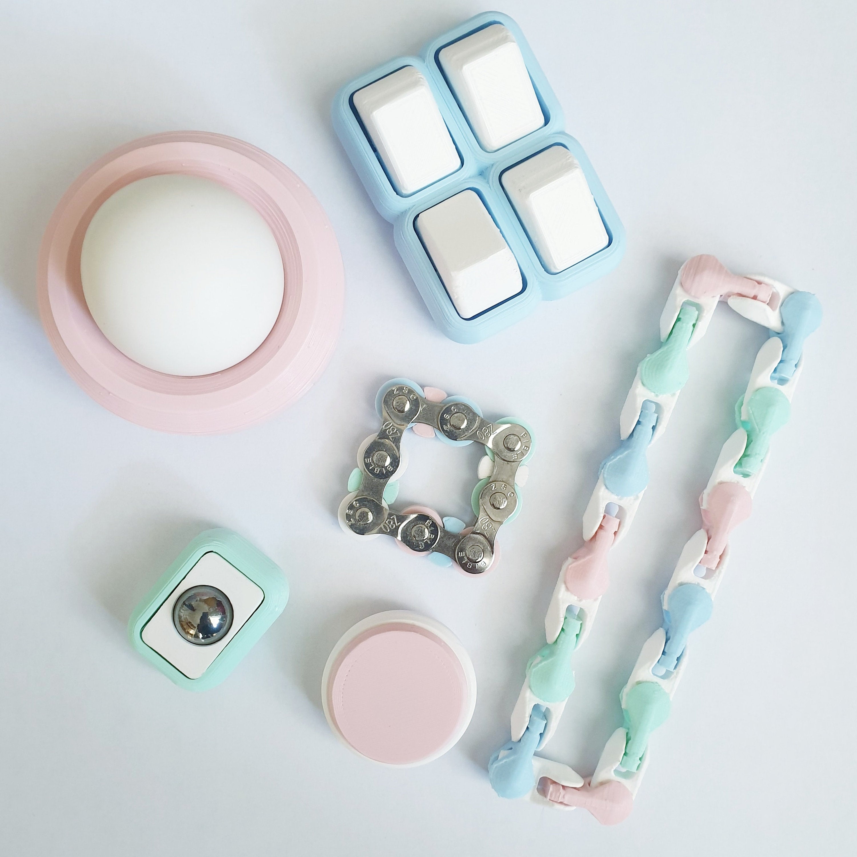 Amelie Large Fidget Collection - selection of clicky, squidgy and sile ...