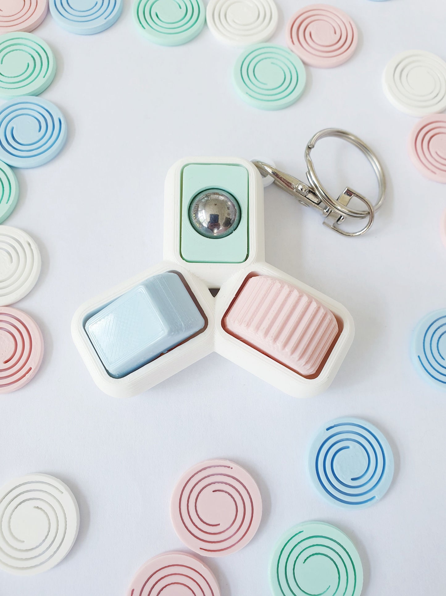 Roller Trio Keyring